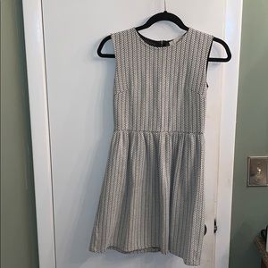 Ann Taylor Loft professional B&W dress